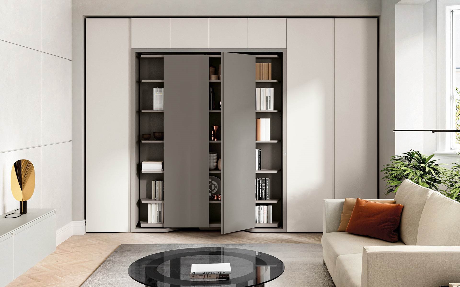 Opklapbed 2p draaikast met deuren open bed habits (WEB)